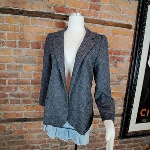 SOLDSilence & Noise Blazer Gray Heathered Open Front Lined Size M